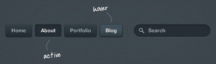 دومین طرح لایه باز عناصر وب ( تاریک )