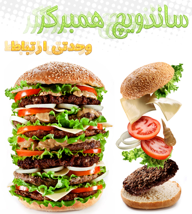 ساندویچ همبرگر / Hamburger Sandwich