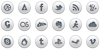 آیکون‌های شبکه‌های اجتماعی / Simple Social Icons