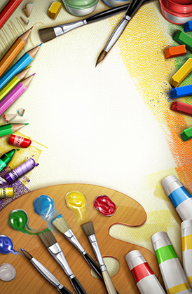 طرح لایه باز ابزار نقاشی