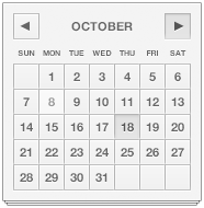 رابط کاربری تقویم / Calendar UI