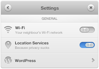پنل تنظیمات / Settings Panel