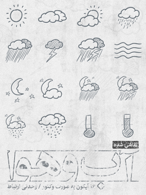آیکون‌های آب و هوا / Weather Icons