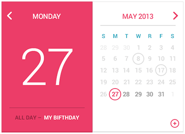 روز تولّد من در تقویم میلادی