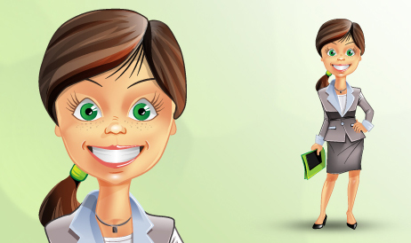 زن تاجر جذّاب / Attractive Business Woman