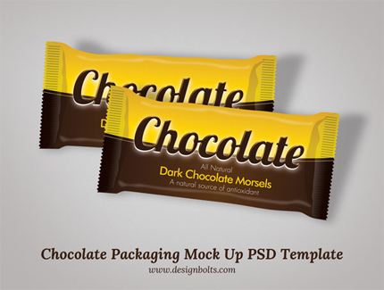 پیکرنمای بسته‌بندی شکلات / Chocolate Packaging Mockup