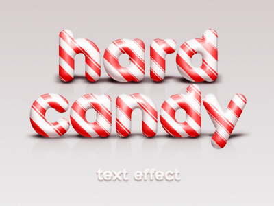 افکت متن آبنبات سخت / Hard Candy Text Effect