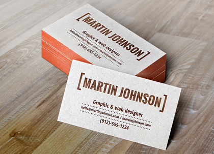 کارت ویزیت‌های چاپی / Letterpress Business Cards