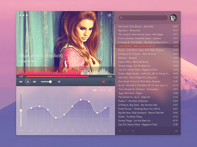 رابط کاربری Winamp