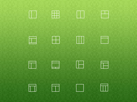 آیکون‌های چیدمان / Layout Icons