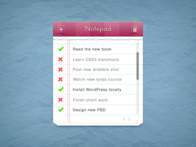 دفترچه یادداشت واقعی / Realistic Notepad