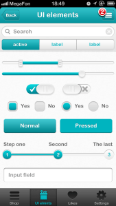 عناصر رابط کاربری تلفن همراه / Mobile UI Elements