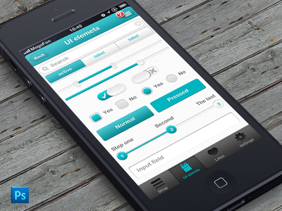 عناصر رابط کاربری تلفن همراه / Mobile UI Elements