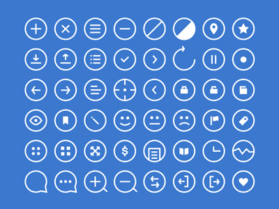 آیکون‌های دایره‌ای / Rounded Icons