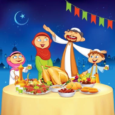 خانواده مسلمان و دعوت افطار / Muslim Family And Iftar Invitation