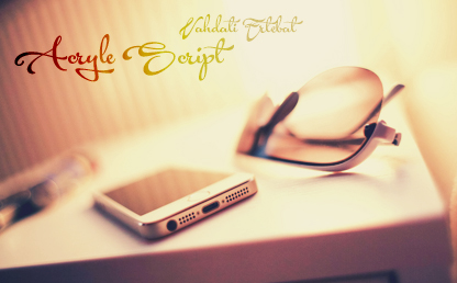 Acryle Script By Måns Grebäck