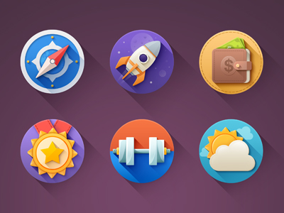 آیکون‌های تخت Kinda