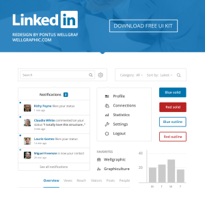 LinkedIn Redesign - UI Kit