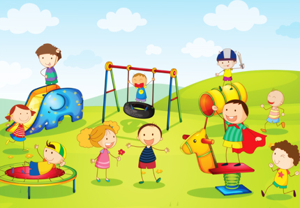 کودکان در حال بازی کردن در پارک / Kids Playing At The Park