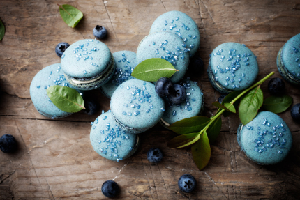 ماکارون‌های بلوبری / Blueberry Macaroons