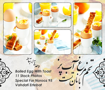 تخم‌مرغ آب‌پز با نان تست / Boiled Egg With Toast