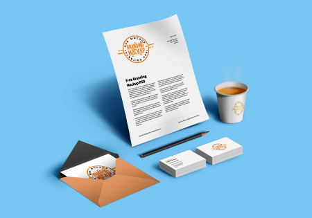 Corporate Branding Mockup Elements By GraphicsFuel