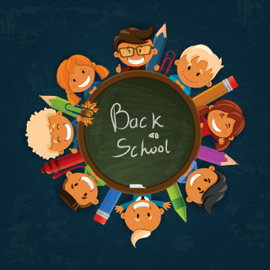 بچّه‌ها در بازگشت به مدرسه / Children Group Back To School