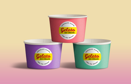 پیاله‌ی کاغذی بستنی / Icecream cups